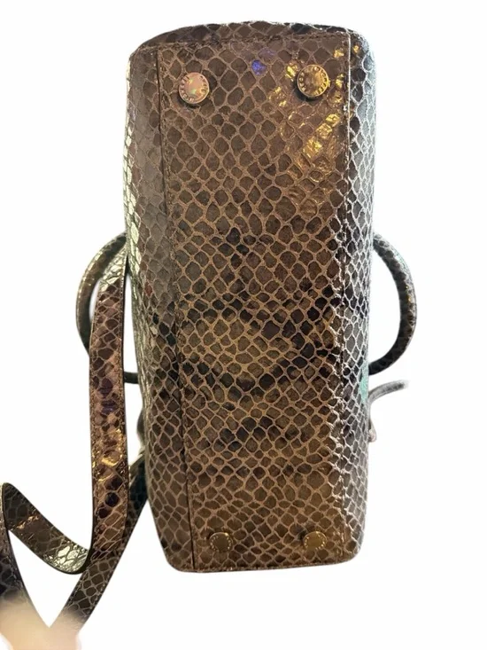 ✨ Michael Kors Cynthia Snakeskin Embossed Satchel & Matching Wallet Set ✨ - Picture 7 of 11